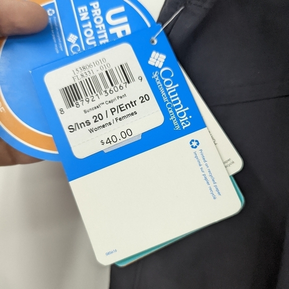 NWT COLUMBIA PFG UPF 50 Cropped Pants - Picture 9 of 11